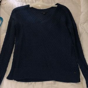 Knit navy blue sweater